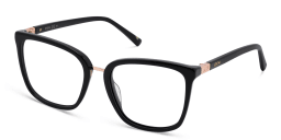 Shop EYE'M Square Eyeglasses in Black online.