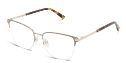 Shop EYE'M Half Rim Cat Eye Eyeglasses in Nude online.