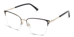 Shop EYE'M Half Rim Cat Eye Eyeglasses in Black online.
