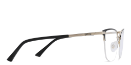Shop EYE'M Half Rim Cat Eye Eyeglasses in Black online.