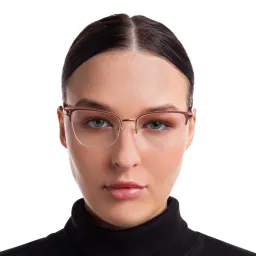 تسوق نظارة طبية بإطار كات آي نصف إطار EYE'M بلون أحمر أونلاين.