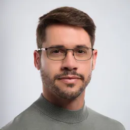 Shop EYE'M Rectangle Eyeglasses in Black online.