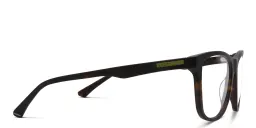 Shop EYE'M Wide Square Eyeglasses in Havana online.