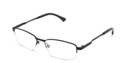 Shop EYE'M Half Rim Rectangle Eyeglasses in Black online.