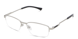 Shop EYE'M Half Rim Rectangle Eyeglasses in Silver online.