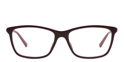 Shop EYE'M Rectangle Eyeglasses in Red online.