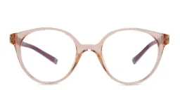 Shop EYE'M Kids Round Eyeglasses in Pink online.