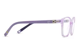Shop EYE'M Kids Rectangle Eyeglasses in Purple online.