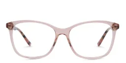 Shop EYE'M Kids Square Eyeglasses in Nude online.