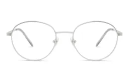 Shop EYE'M Kids Round Eyeglasses in Silver online.
