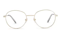 Shop EYE'M Kids Round Eyeglasses in Gold online.