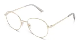 Shop EYE'M Kids Round Eyeglasses in Gold online.