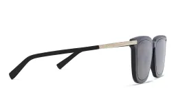 Shop EYE'M Square Sunglasses in Black online.