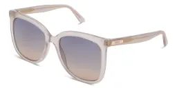 Shop EYE'M Square Sunglasses in Nude online.