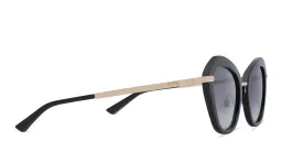 Shop EYE'M Irregular Sunglasses in Gold online.