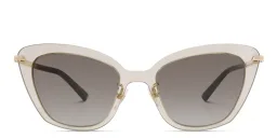 تسوق نظارة شمسية بإطار كات آي EYE'M بلون Beige أونلاين.