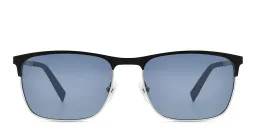 Shop EYE'M Rectangle Sunglasses in Black online.