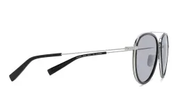 Shop EYE'M Unisex Aviator Sunglasses in Black online.