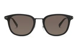 Shop EYE'M Unisex Square Sunglasses in Black online.