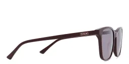 Shop EYE'M Square Sunglasses in Red online.