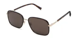 Shop EYE'M Square Sunglasses in Havana online.