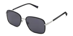Shop EYE'M Square Sunglasses in Black online.