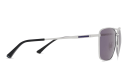 Shop EYE'M Rectangle Sunglasses in Silver online.