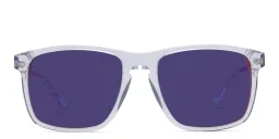 Shop EYE'M Square Sunglasses in Clear online.