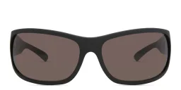 Shop EYE'M Wide Rectangle Sunglasses in Black online.