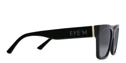 تسوق نظارة شمسية مربعة EYE'M بلون Black أونلاين.