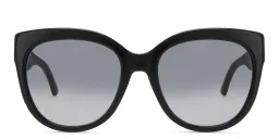 Shop EYE'M Cat-Eye Sunglasses in Black online.