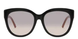 Shop EYE'M Cat-Eye Sunglasses in Black & Coral online.