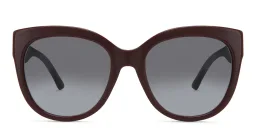 Shop EYE'M Cat-Eye Sunglasses in Burgundy online.