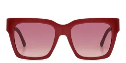 تسوق نظارة شمسية مربعة EYE'M بلون Red أونلاين.