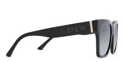 تسوق نظارة شمسية مربعة EYE'M بلون Black أونلاين.