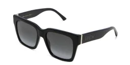 Shop EYE'M Square Sunglasses in Black online.