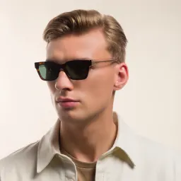 Shop EYE'M Square Sunglasses in Havana online.