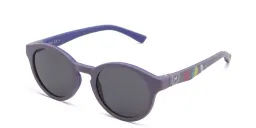 Shop EYE'M Kids Round Sunglasses in Purple online.