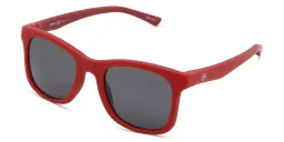 Shop EYE'M Kids Square Sunglasses in Red online.