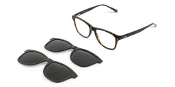Shop EYE'M Square Eyeglasses in Havana online.