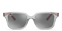تسوق نظارة شمسية بإطار مربع للأطفال راي بان جونيور بلون Transparent Grey أونلاين.