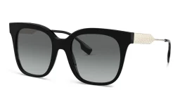 Shop BURBERRY Square Sunglasses in Black online.