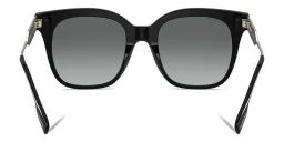 Shop BURBERRY Square Sunglasses in Black online.