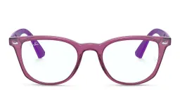 Shop Ray-Ban Junior Kids Square Eyeglasses in Purple online.