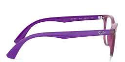 Shop Ray-Ban Junior Kids Square Eyeglasses in Purple online.