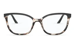 Shop PRADA Cat-Eye Eyeglasses in Tortoise Talc/Black online.