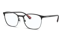 تسوق نظارة طبية بإطار بيضاوي امبوريو أرماني بلون Matte Black أونلاين.