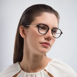 تسوق نظارة طبية دائرية إيزابيل مارانت بلون Black Gold أونلاين.