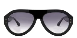 Shop ISABEL MARANT Pilot Sunglasses in Dark Grey Shaded online.