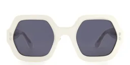 Shop ISABEL MARANT Irregular Sunglasses in Ivory online.